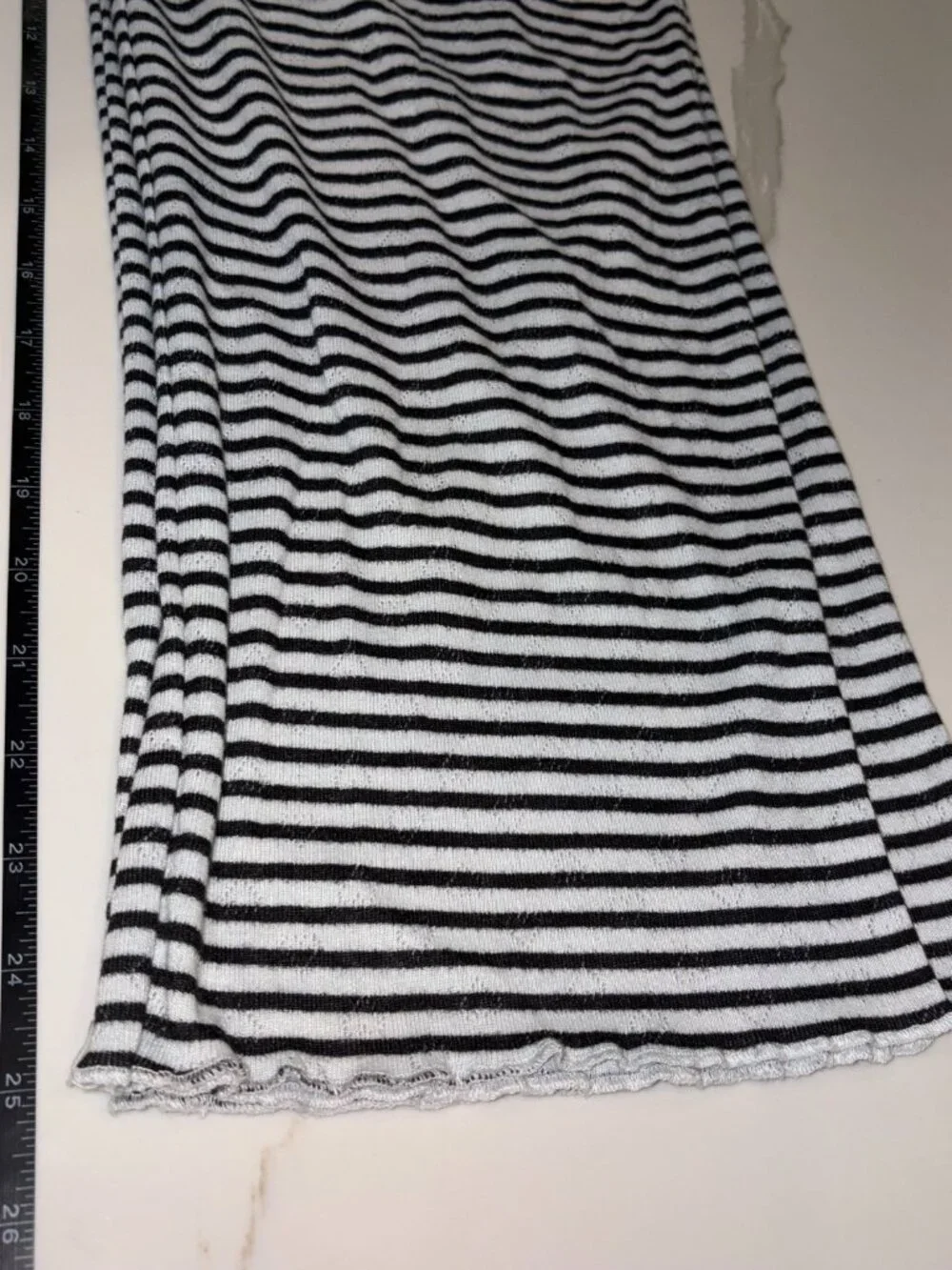 (L) Art Class Girls' Jacquard Striped Tank Top & Pants Pajama Set - Black/White